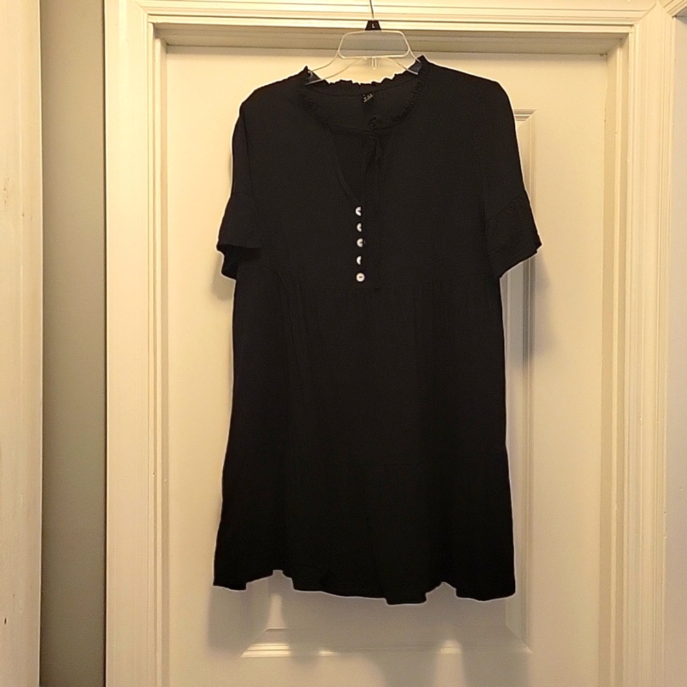 NWOT Black Boho Dress